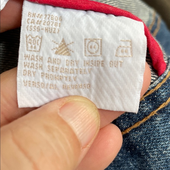 Tommy Hilfiger M Distressed Blue Jean Jacket Metal button closure pockets 2005 - Picture 4 of 16